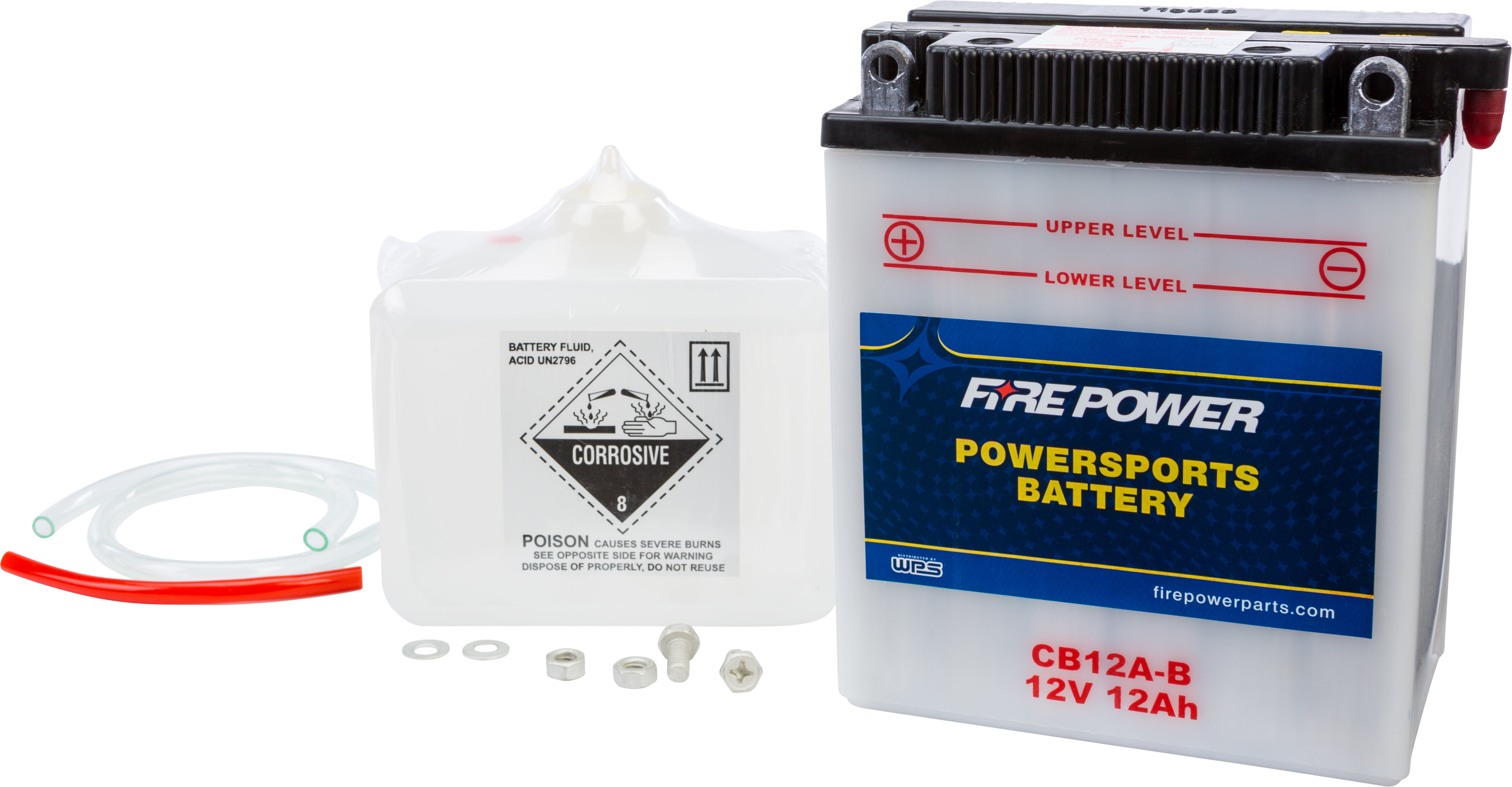 FIRE POWER - BATTERY W/ACID CB12A-B 12V HEAVY DUTY - CB12A-B