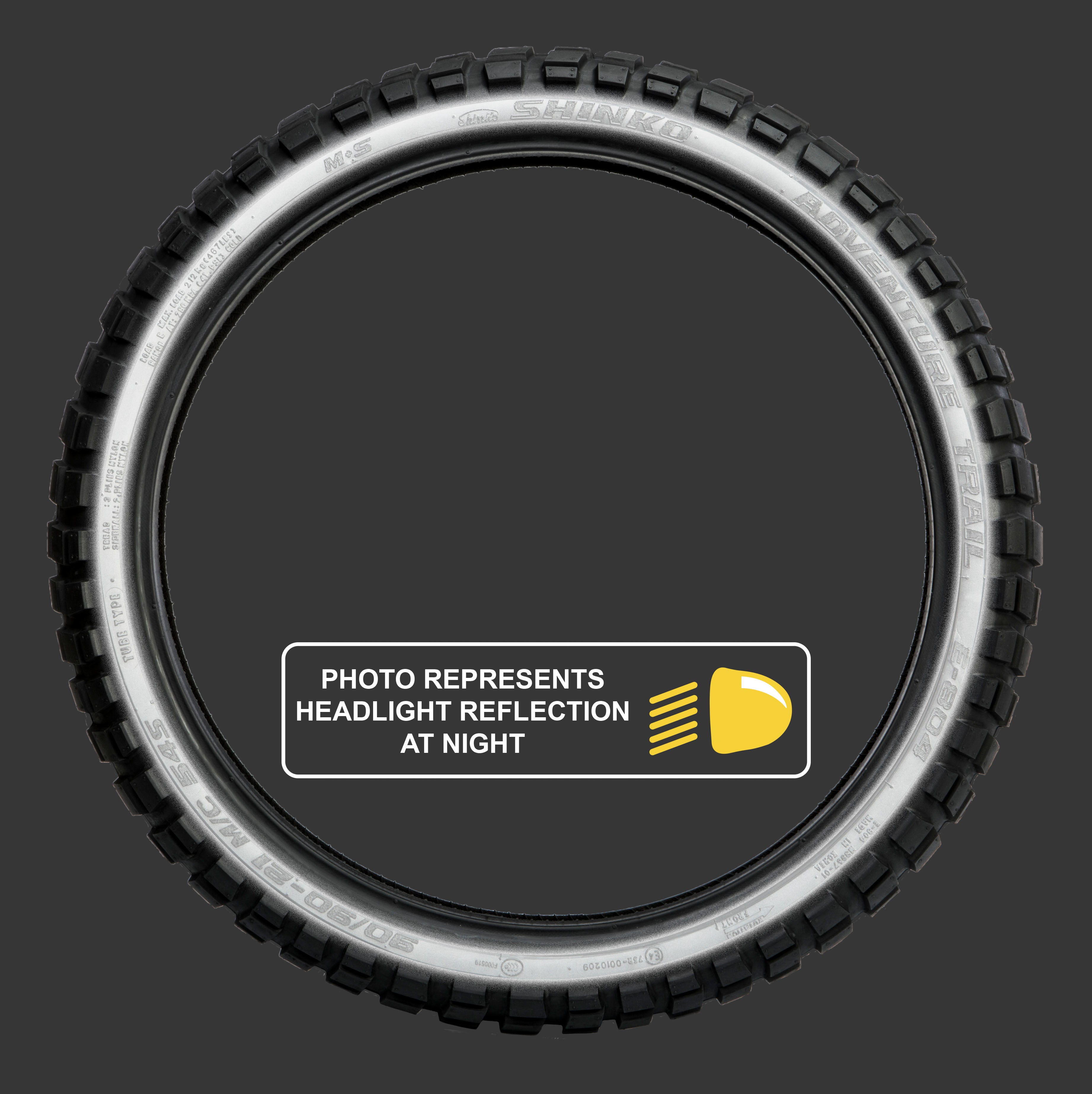 SHINKO - TIRE 804 DUAL SPORT FRONT REF 110/80B19 59Q B/BIAS TL REF - 87-4714