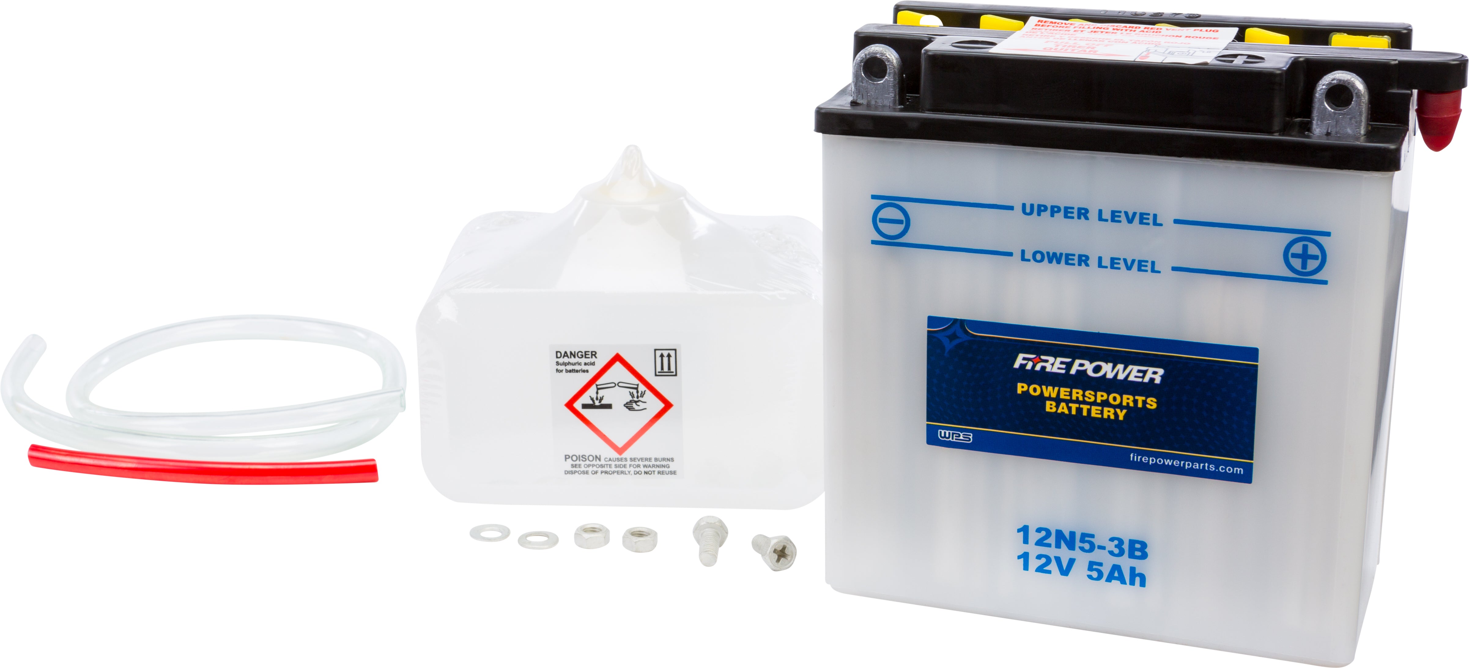 FIRE POWER - BATTERY W/ACID 12N5-3B 12V - 12N5-3B