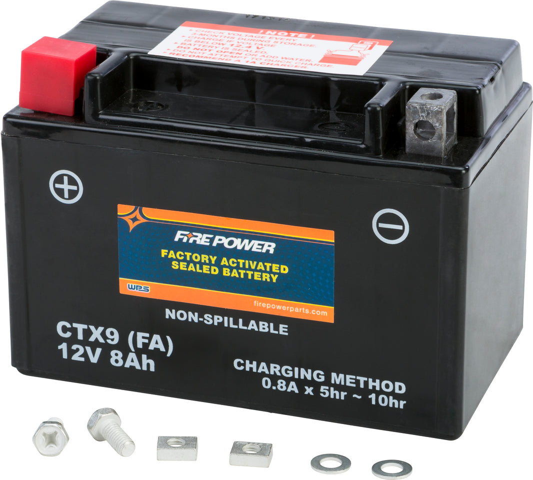 FIRE POWER - BATTERY CTX9 SEALED FACTORY ACTIVATED - CTX9-BS(FA)