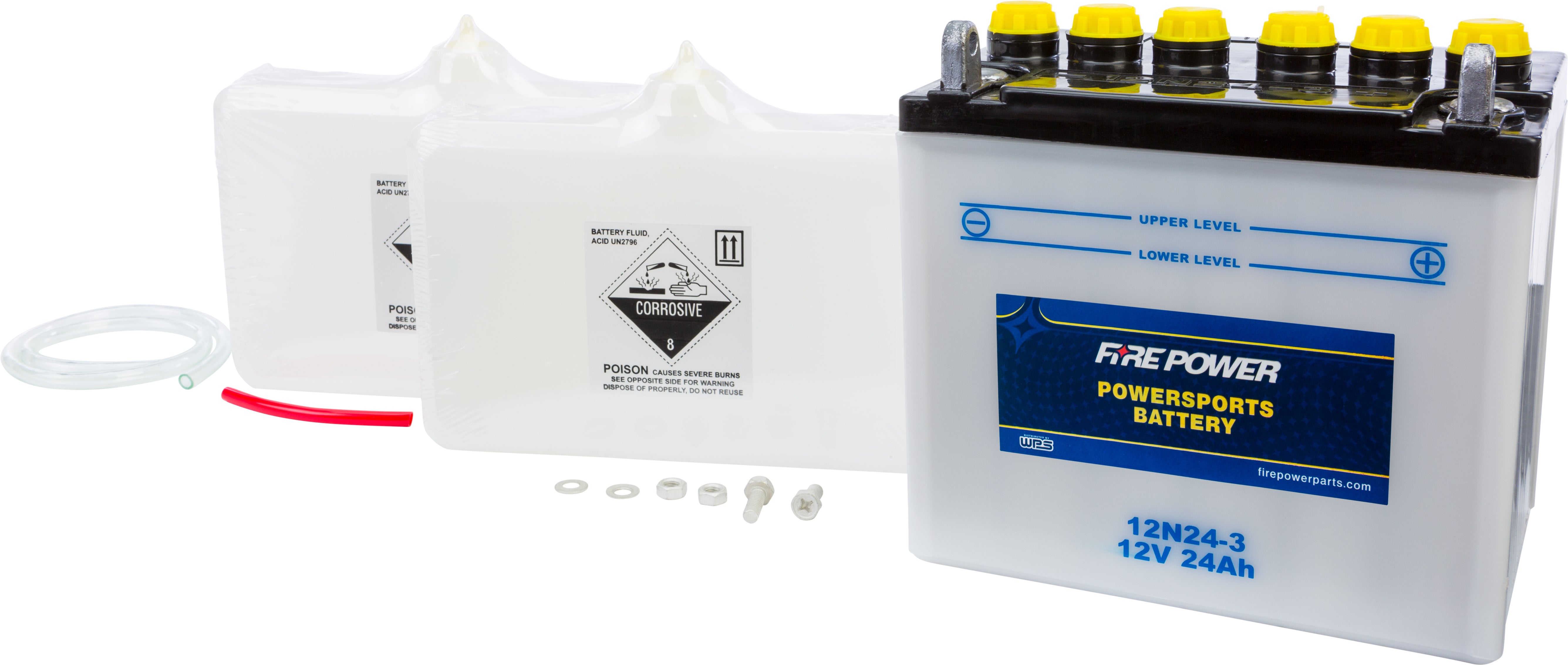 FIRE POWER - BATTERY W/ACID 12N24-3 12V - 12N24-3