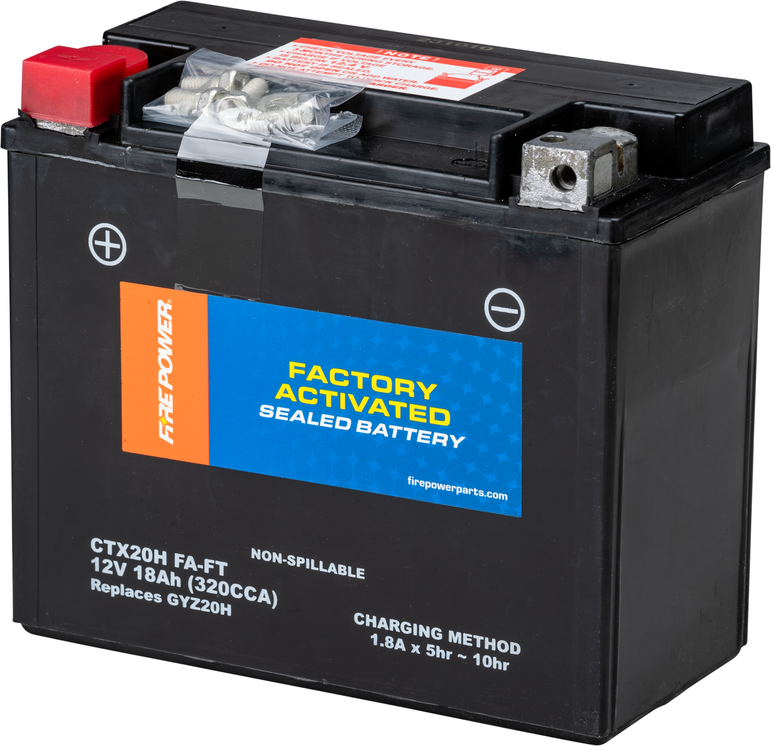 FIRE POWER - BATTERY CTX20H (FA) FT SEALED FACTORY ACTIVATED - CTX20H (FA) FT
