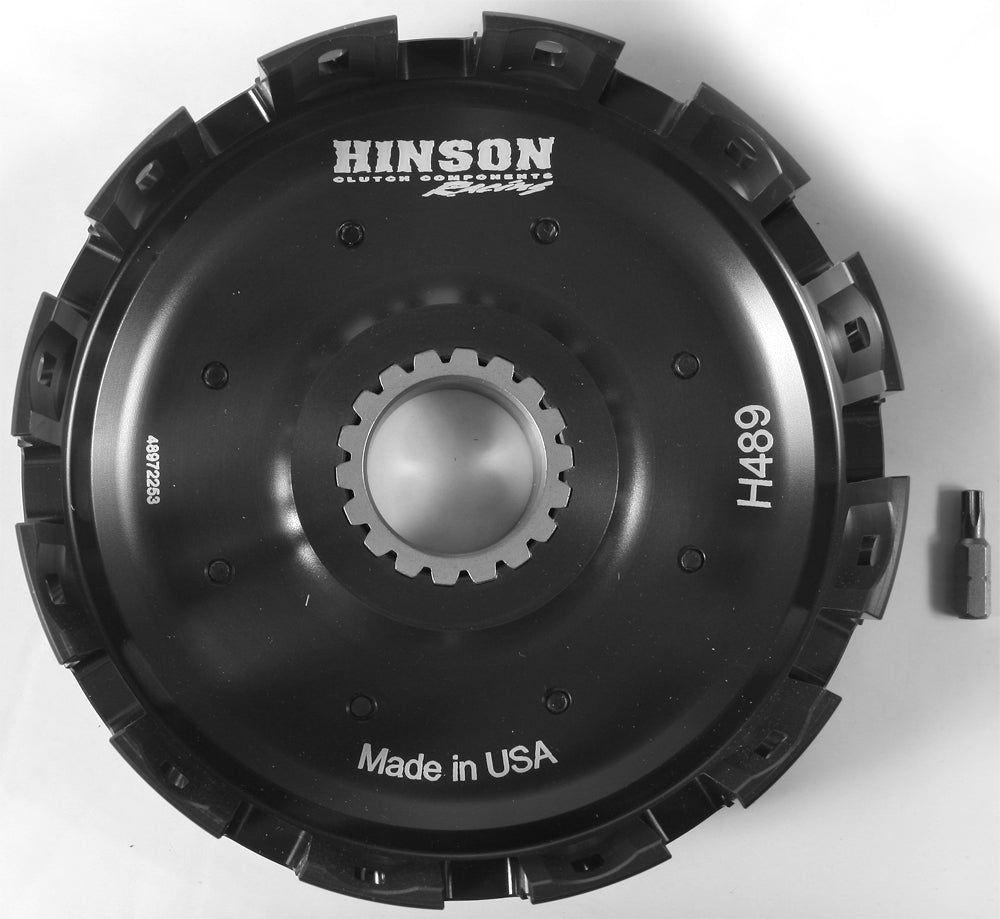 HINSON - BILLET CLUTCH BASKET HON CRF450R W/KICKSTARTER GEAR - H489