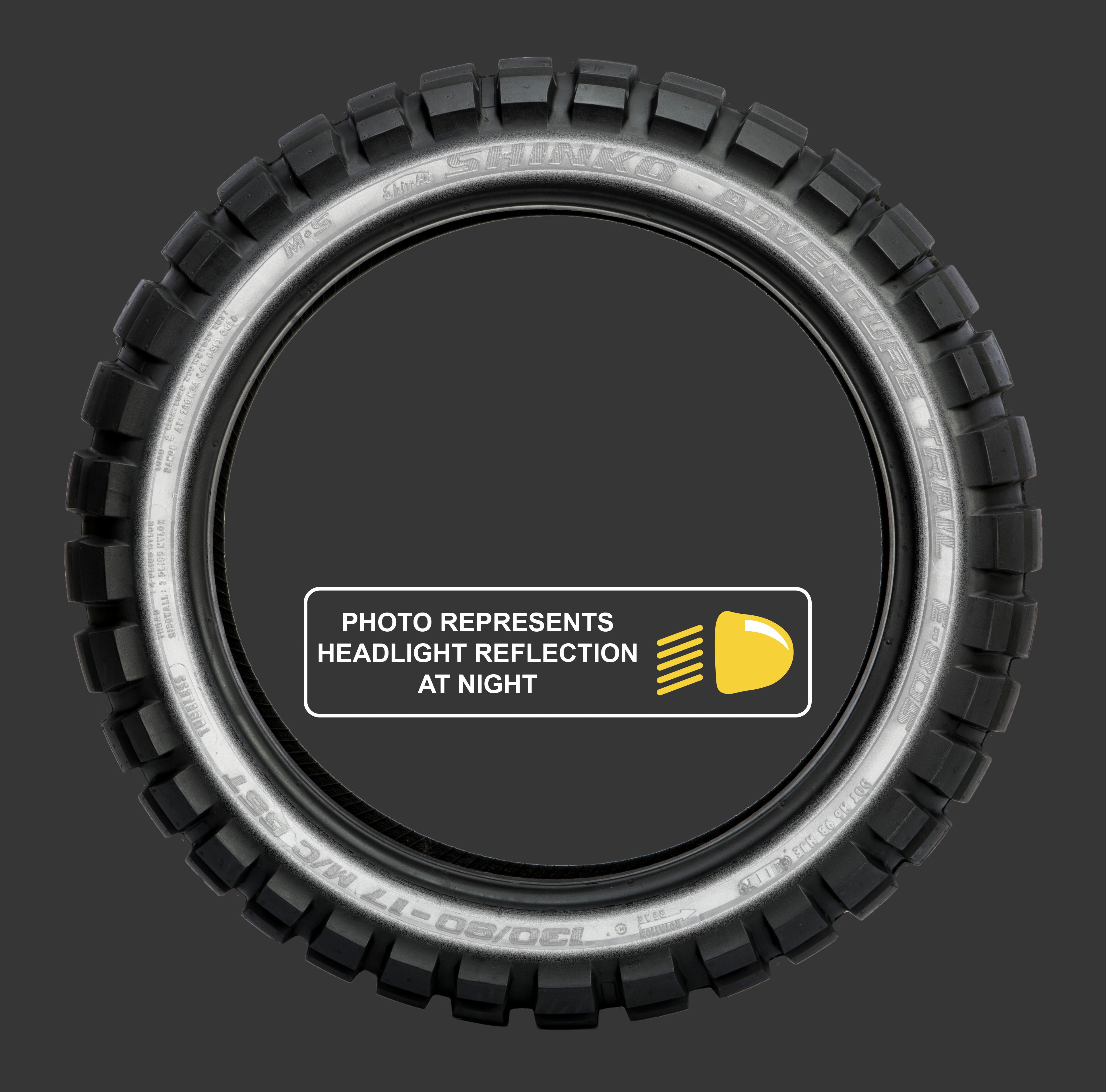 SHINKO - TIRE 805 DUAL SPORT REAR REF 130/80-17 65T BIAS TL REF - 87-4716
