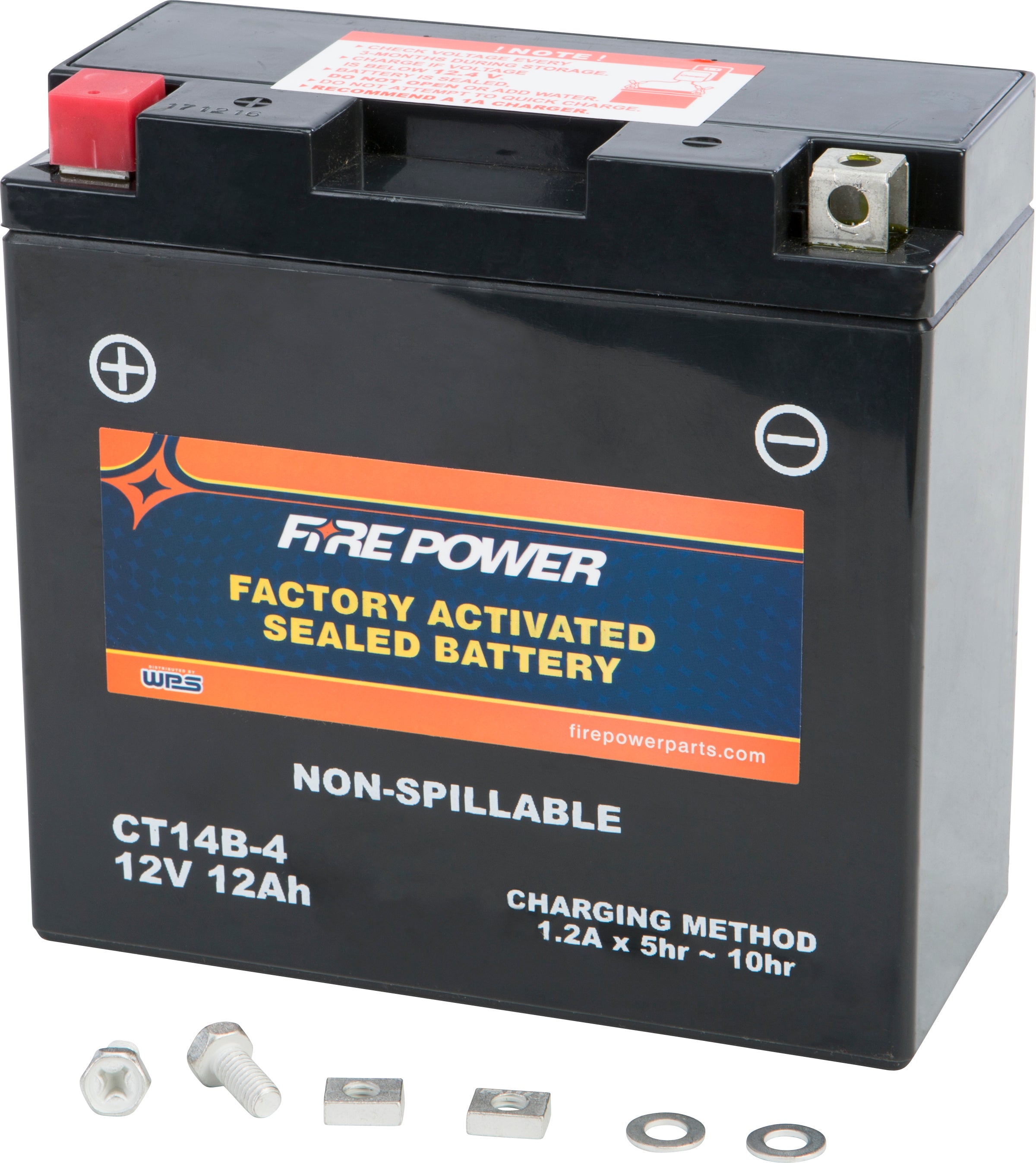 FIRE POWER - BATTERY CT14B-4 CT14B SEALED FACTORY ACTIVATED - CT14B-4